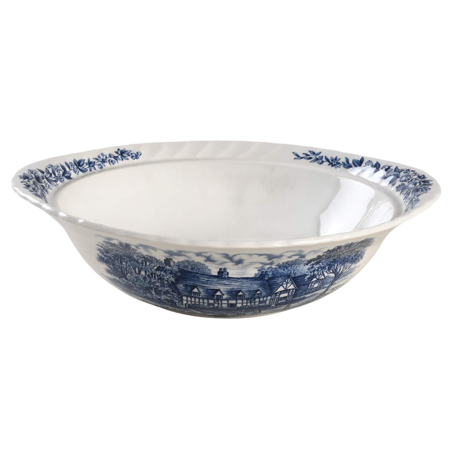 Shakespeare Country Blue Round Vegetable No Lid by Royal Essex-1