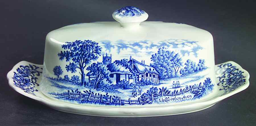 Shakespeare Country Blue 1/4 Lb Covered Butter by Royal Essex-1
