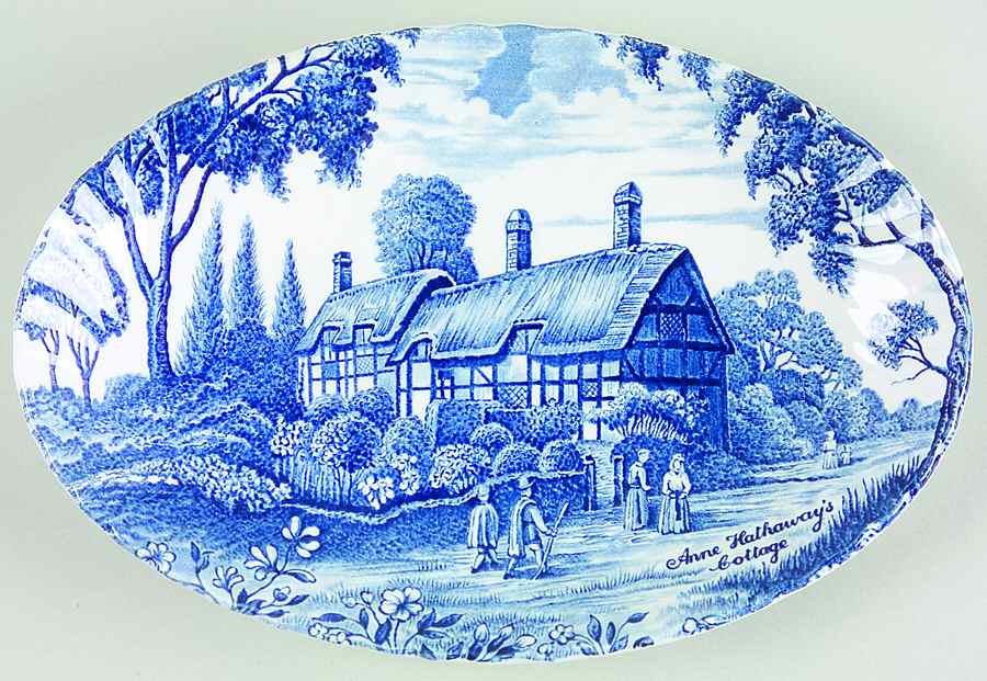 Shakespeare Country Blue Relish/Gravy Underplate by Royal Essex-1