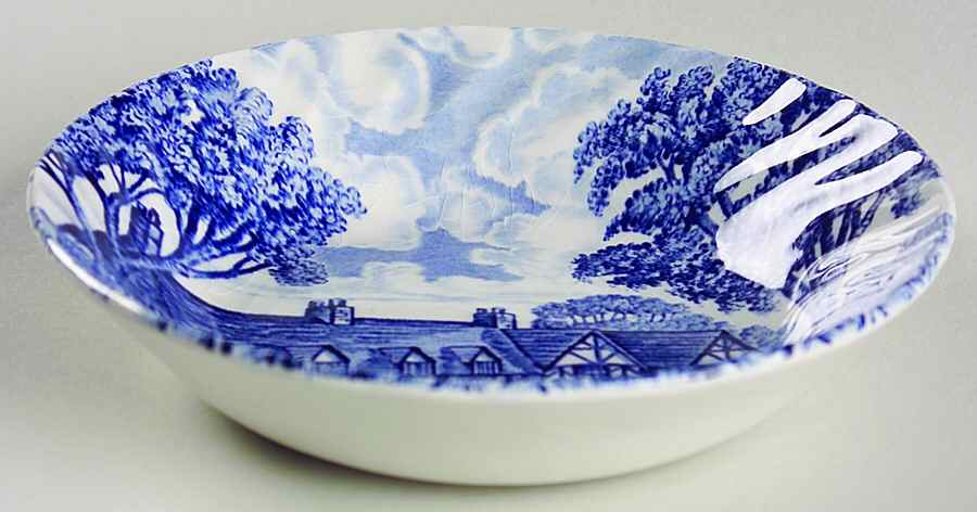 Shakespeare Country Blue Fruit/Dessert (Sauce) Bowl by Royal Essex-1