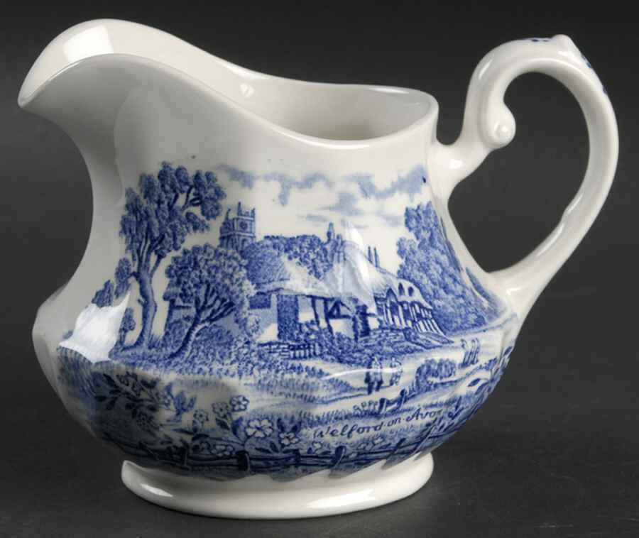 Shakespeare Country Blue Creamer by Royal Essex-1