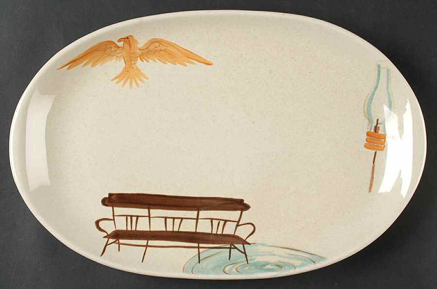 Hearthside 13" Oval Serving Platter by Red Wing-1