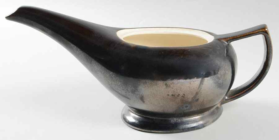 Lotus Bronze Teapot No Lid by Red Wing-1