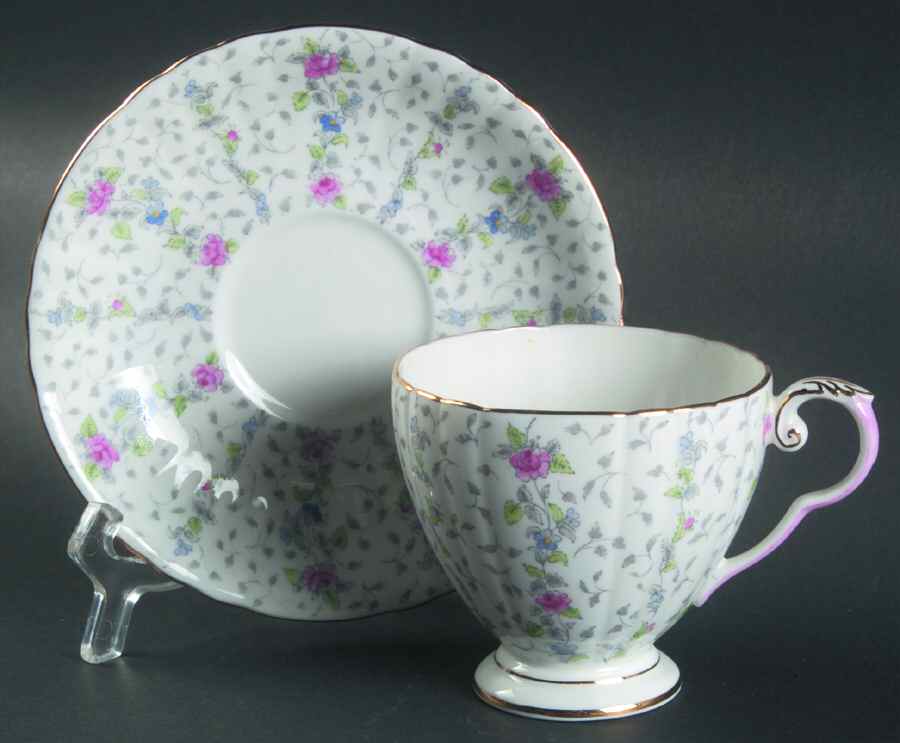 Chantilly Footed Cup & Saucer Set by Royal Grafton-1