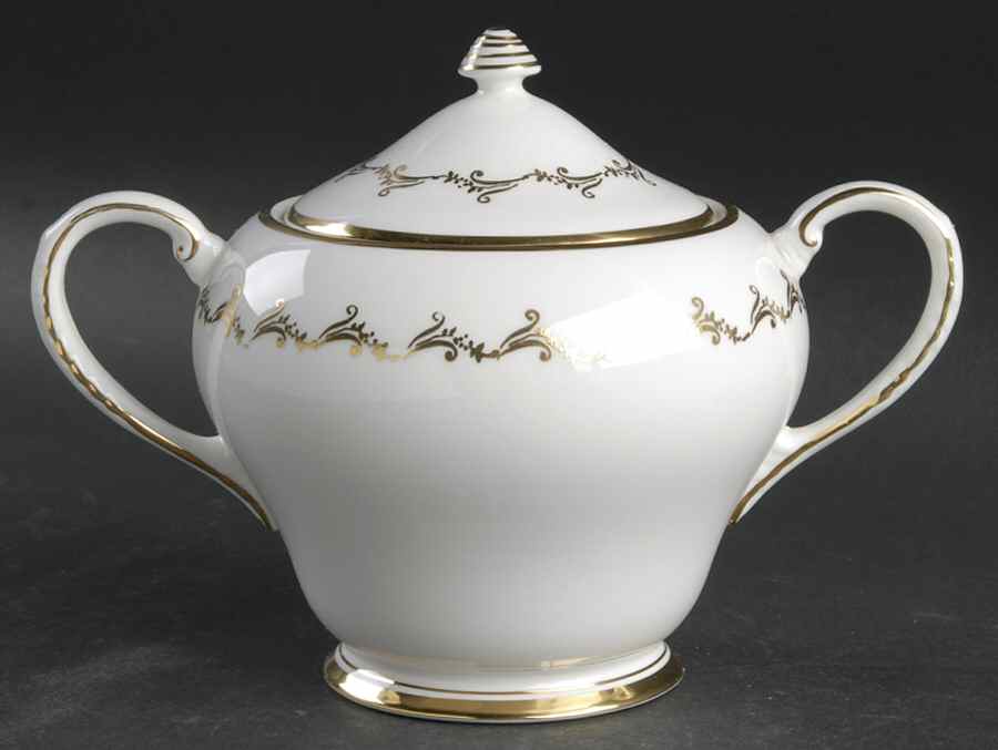 Golden Glory Sugar Bowl & Lid by Royal Grafton-1
