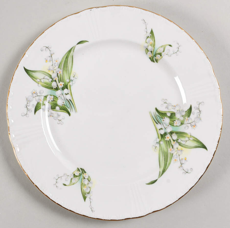 Lily of The Valley Salad Plate by Royal Grafton-1