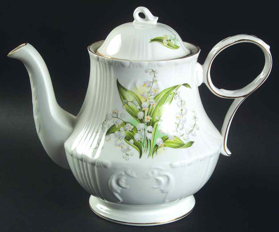 Lily of The Valley Teapot & Lid by Royal Grafton-1
