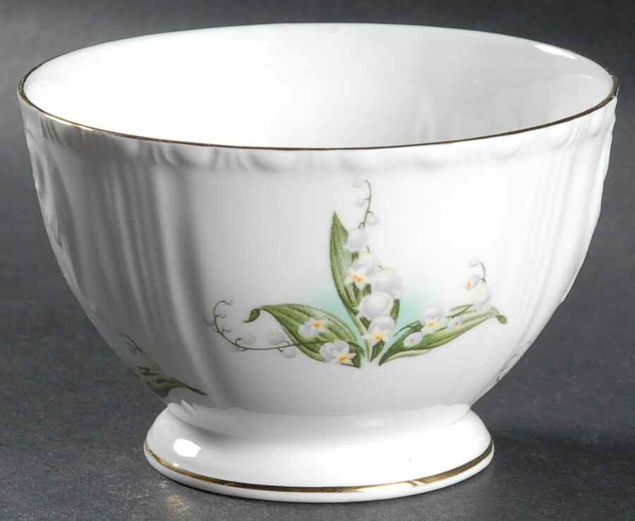Lily of The Valley Open Sugar Bowl by Royal Grafton-1