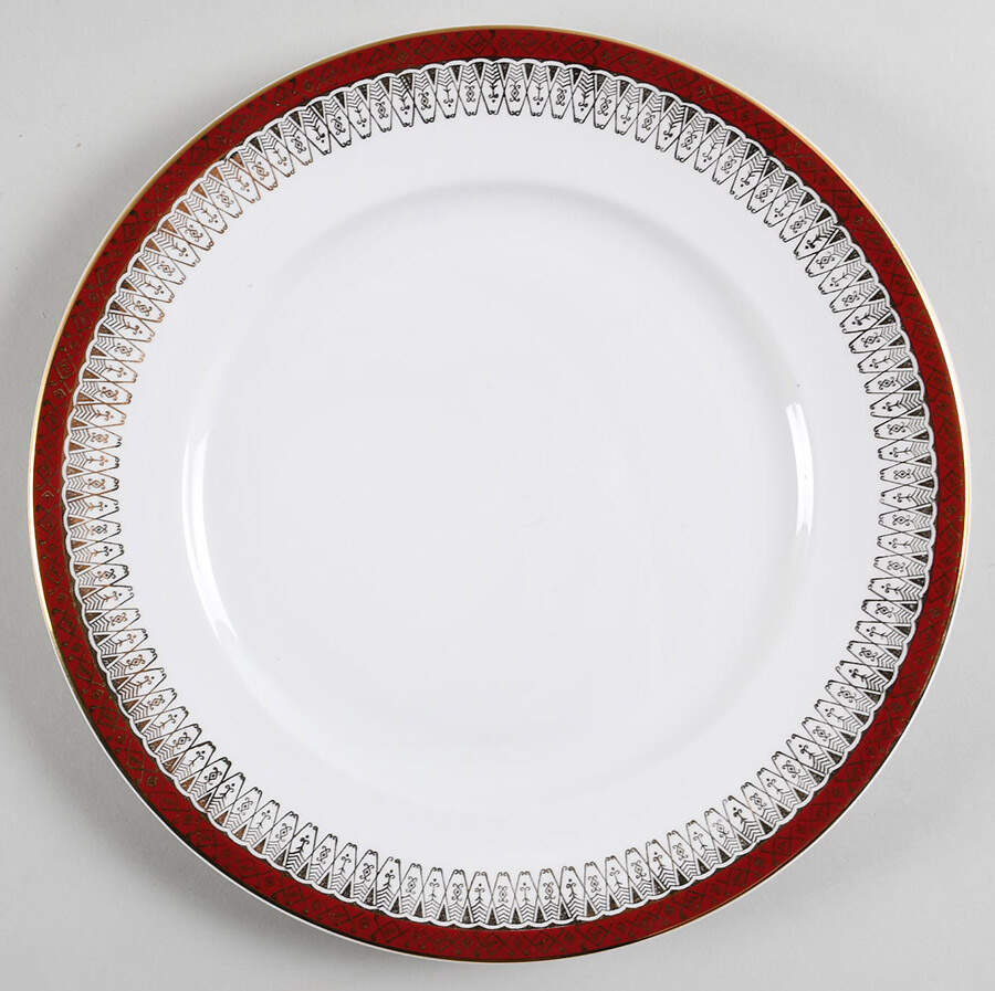 Majestic Maroon Luncheon Plate by Royal Grafton-1
