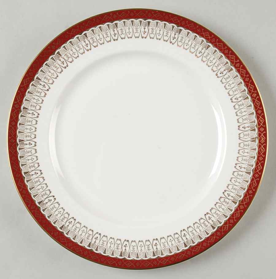 Majestic Maroon Salad Plate by Royal Grafton-1
