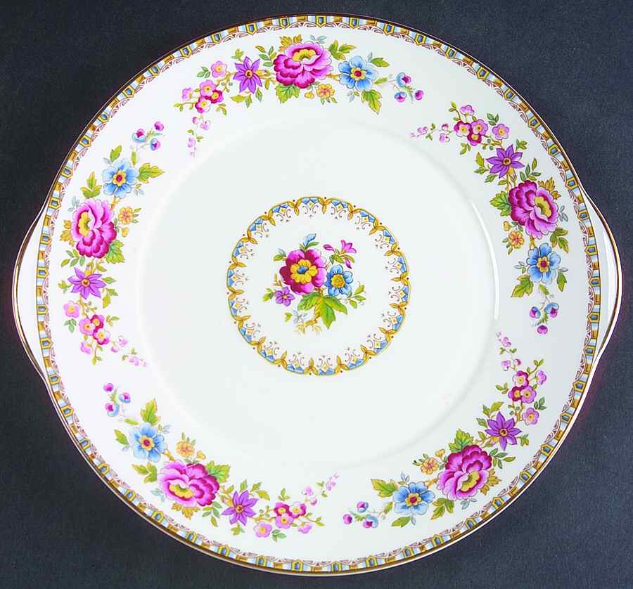 Malvern (Smooth) Handled Cake Plate by Royal Grafton-1
