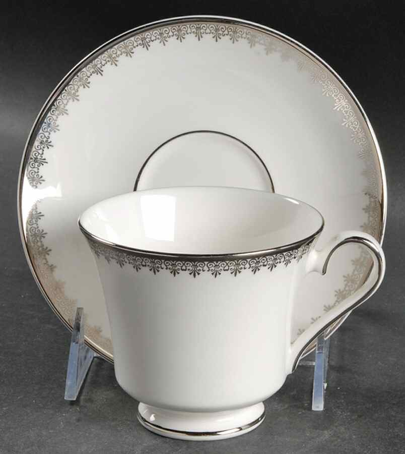 Swan Lake Footed Cup & Saucer Set by Royal Grafton-1