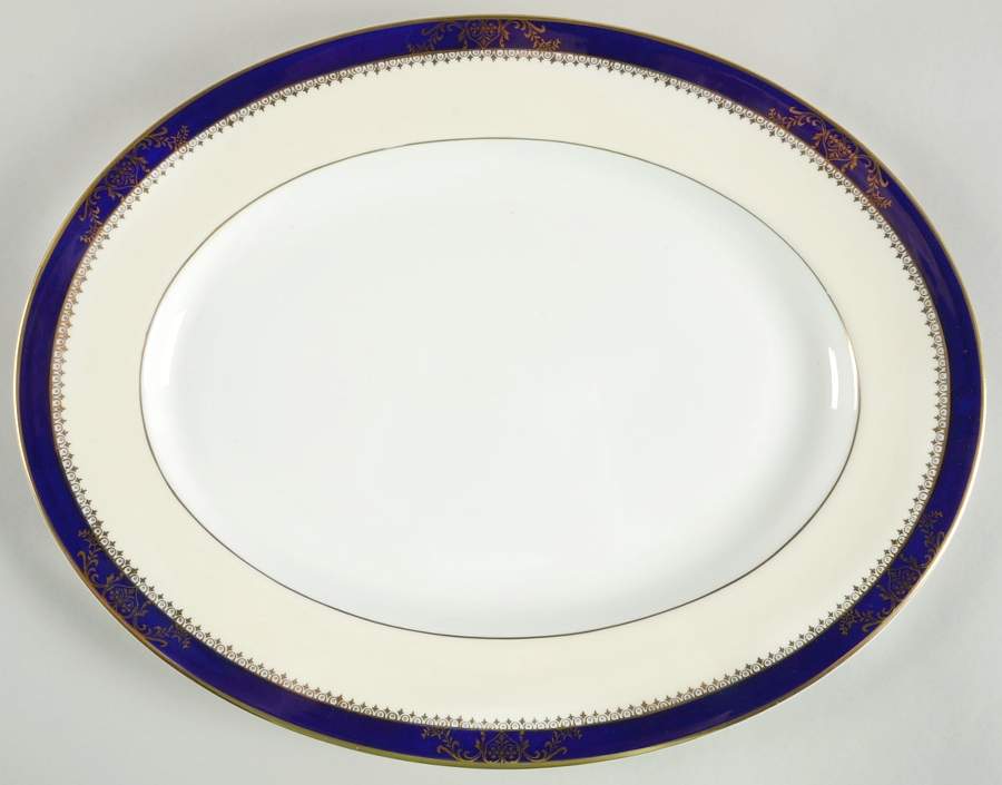 Viceroy Cobalt 15" Oval Serving Platter by Royal Grafton-1