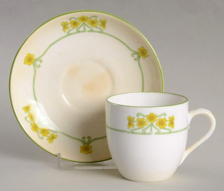 1232 Flat Demitasse Cup & Saucer Set by Royal Gustafsberg-1