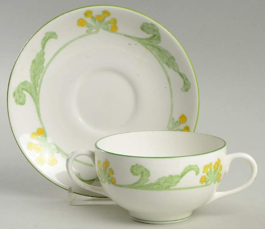 1232 Flat Bouillon Cup & Saucer by Royal Gustafsberg-1