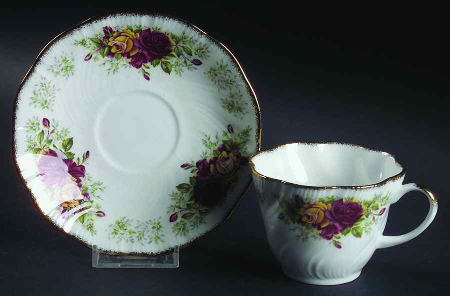 Stratford Flat Cup & Saucer Set by Rosina-Queens-1