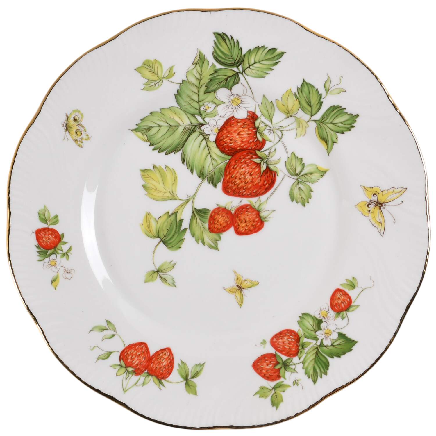 Virginia Strawberry Salad Plate by Rosina-Queens-1