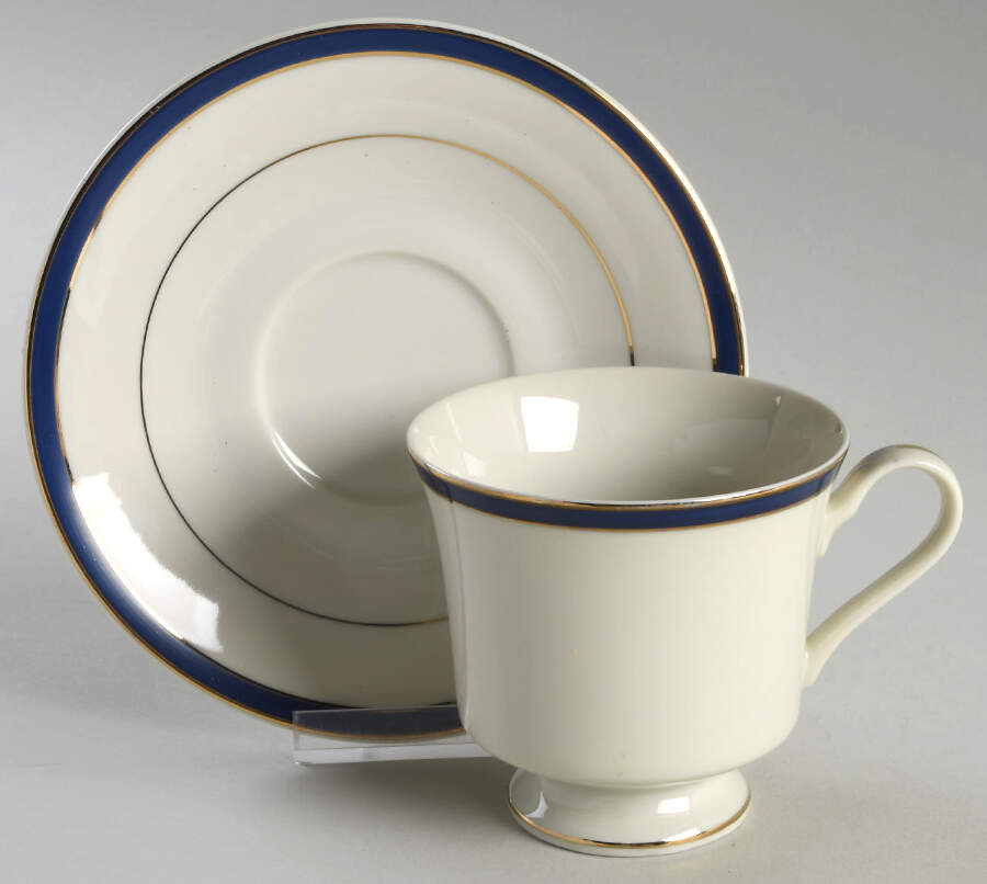 Dynasty Blue Footed Cup & Saucer Set by Royal Limited-1