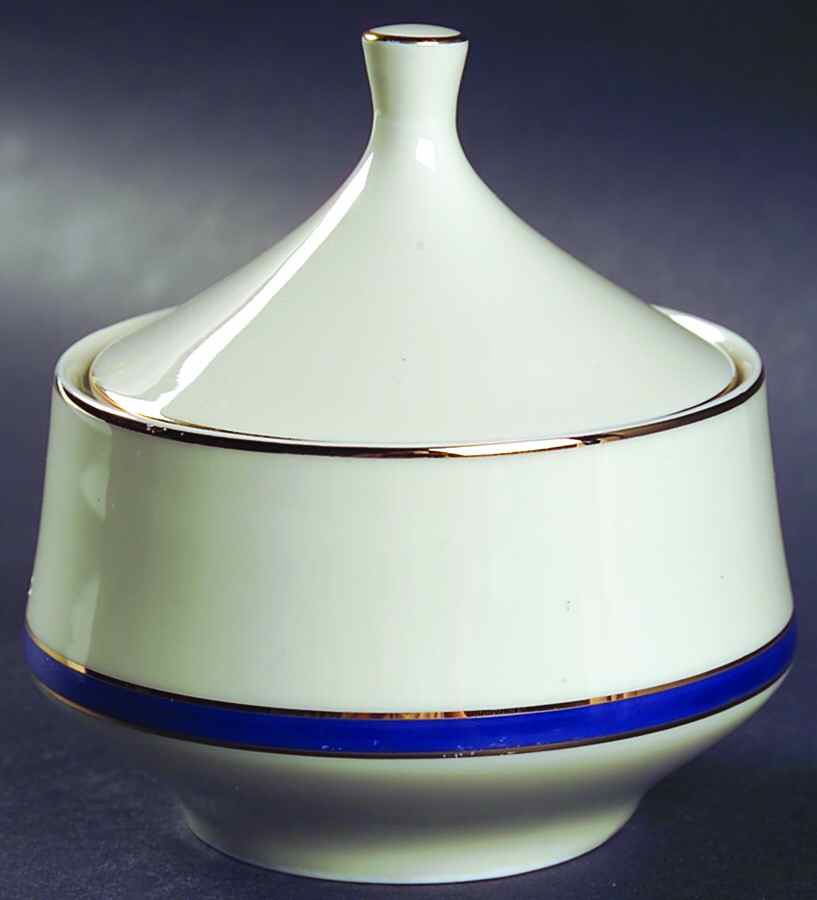 Dynasty Blue Sugar Bowl & Lid by Royal Limited-1