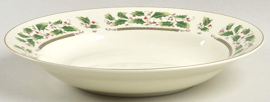Holly Holiday Rim Soup Bowl by Royal Limited-1