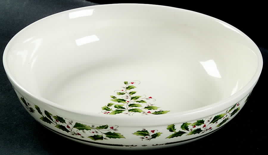 Holly Holiday 11" Large Salad Serving Bowl by Royal Limited-1