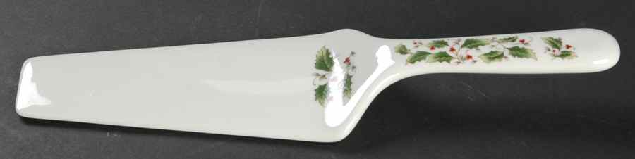 Holly Holiday Solid Ceramic Pie/Cake Server by Royal Limited-1