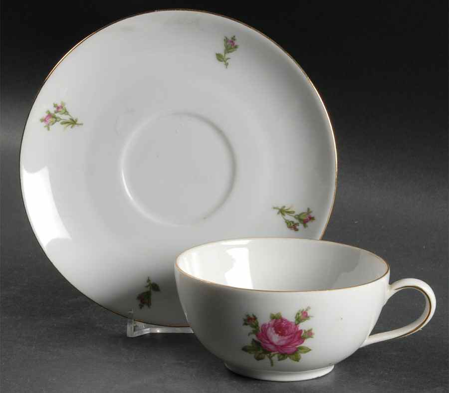 RLW1 Flat Cup & Saucer Set by Royal Crown (Germany)-1