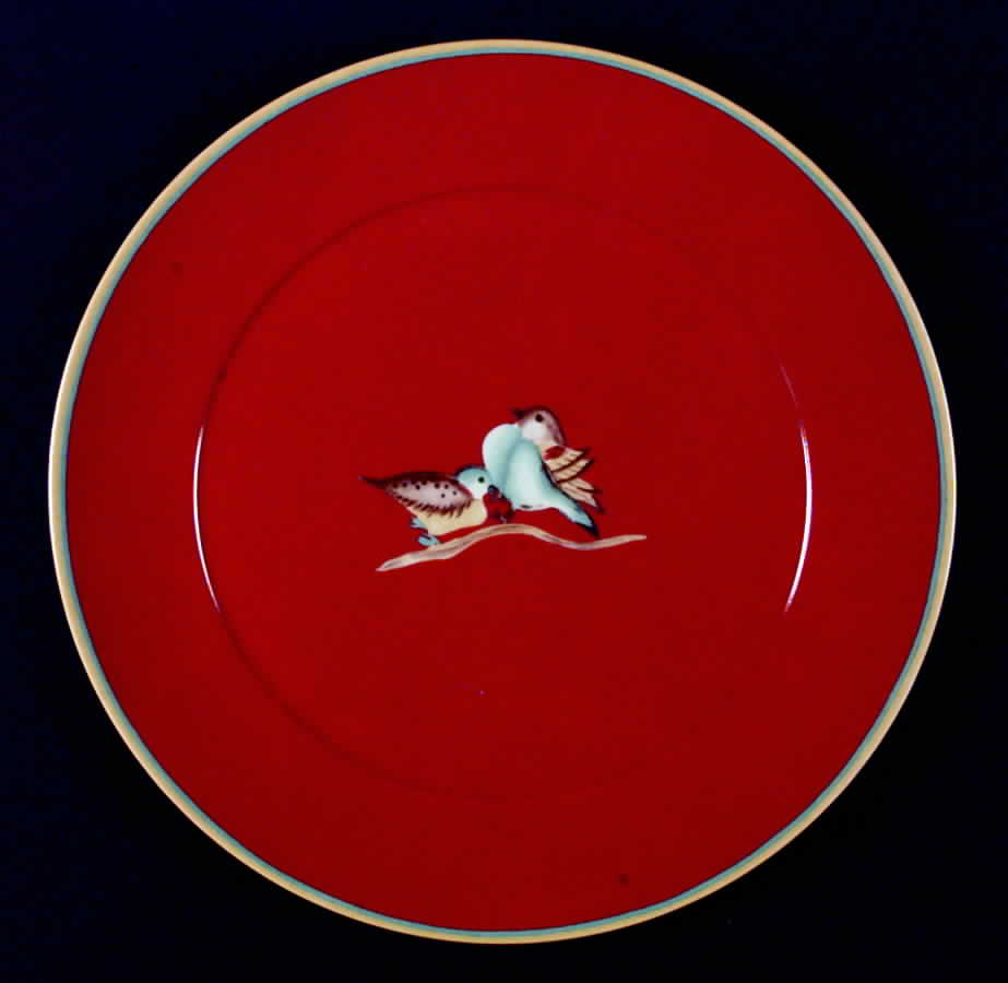 Oiseaux Service Plate (Charger) by Nelly Reynal-1