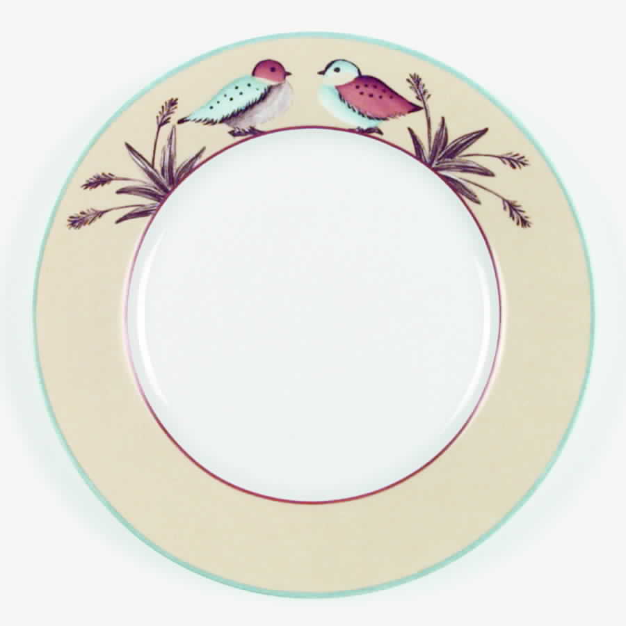 Oiseaux Salad Plate by Nelly Reynal-1