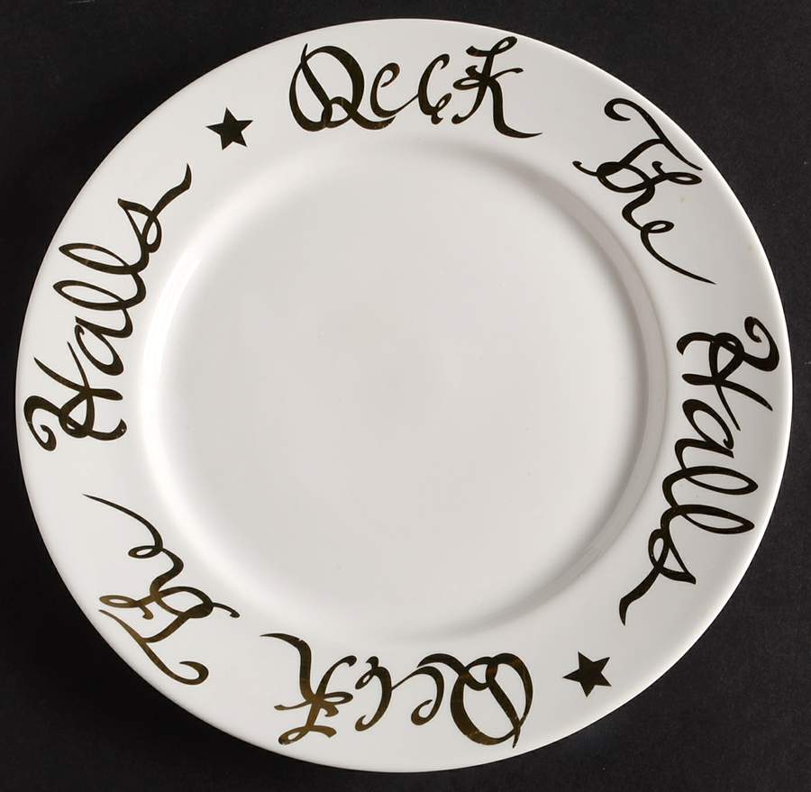 Deck the Halls (No Fruit) Salad Plate by Rosanna-1
