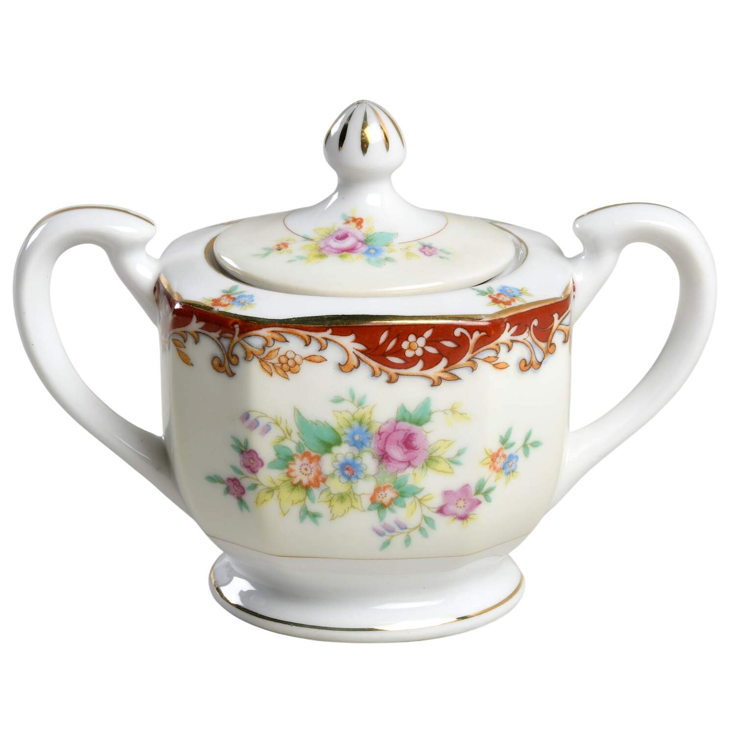 RNW1 Sugar Bowl & Lid by Renwick (Japan)-1