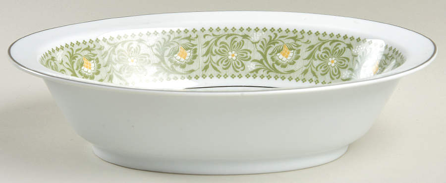Chadwick 10" Oval Vegetable Bowl by Rose (Japan)-1