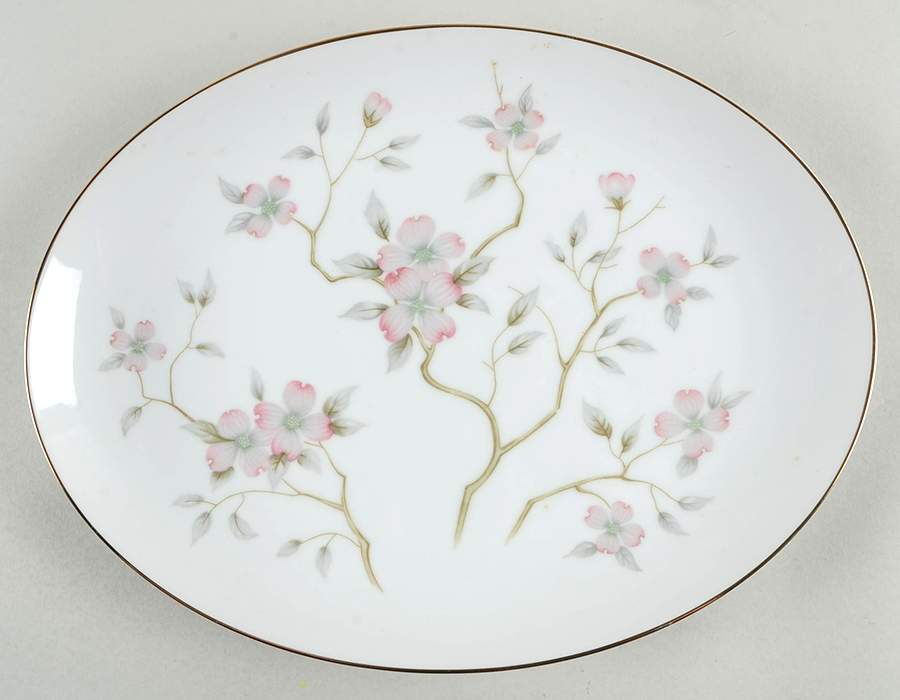 Clearview 12" Oval Serving Platter by Rose (Japan)-1