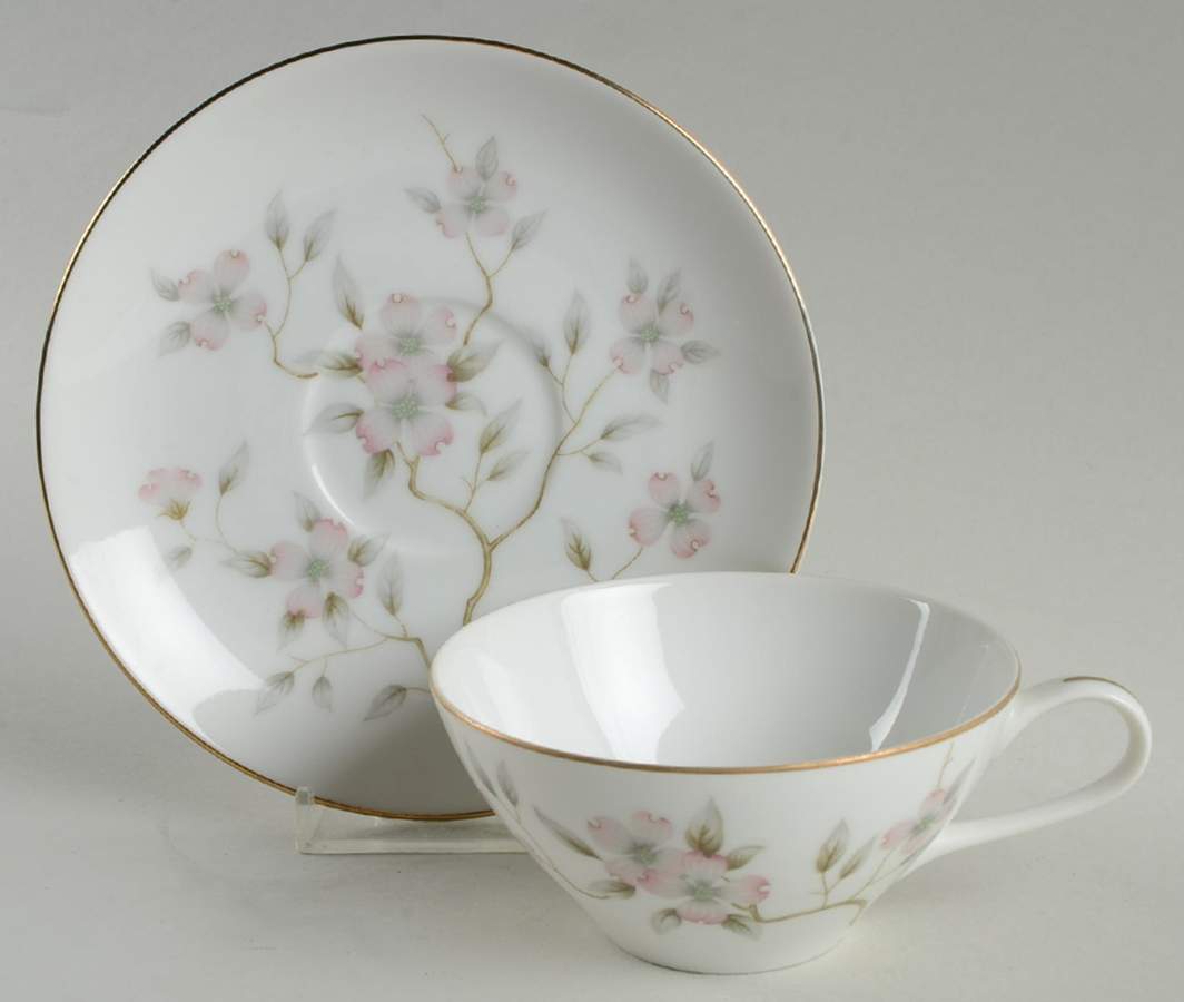 Clearview Flat Cup & Saucer Set by Rose (Japan)-1