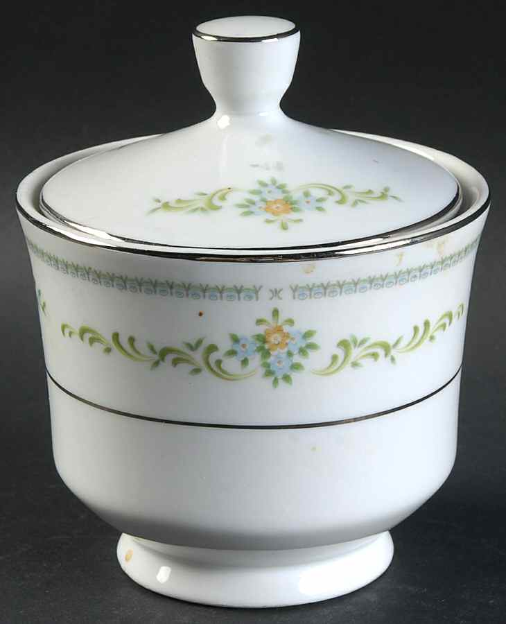 Elaine Sugar Bowl & Lid by Rose (Japan)-1