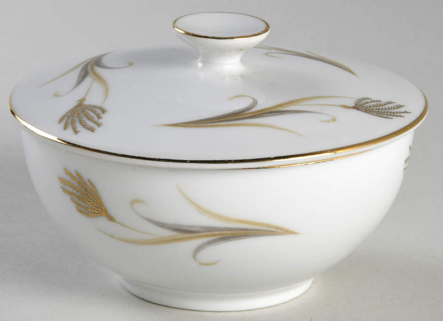 Marengo Sugar Bowl & Lid by Rose (Japan)-1