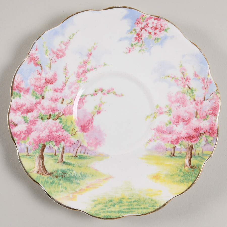 Blossom Time Saucer for Footed Cream Soup Bowl by Royal Albert-1