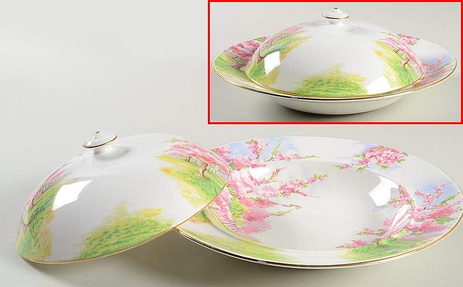 Blossom Time Muffin Dish & Lid by Royal Albert-1