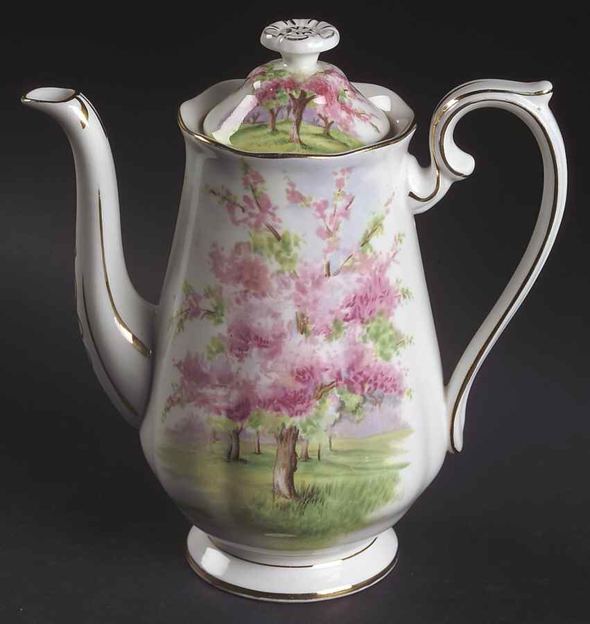 Blossom Time Mini Coffee Pot & Lid by Royal Albert-1
