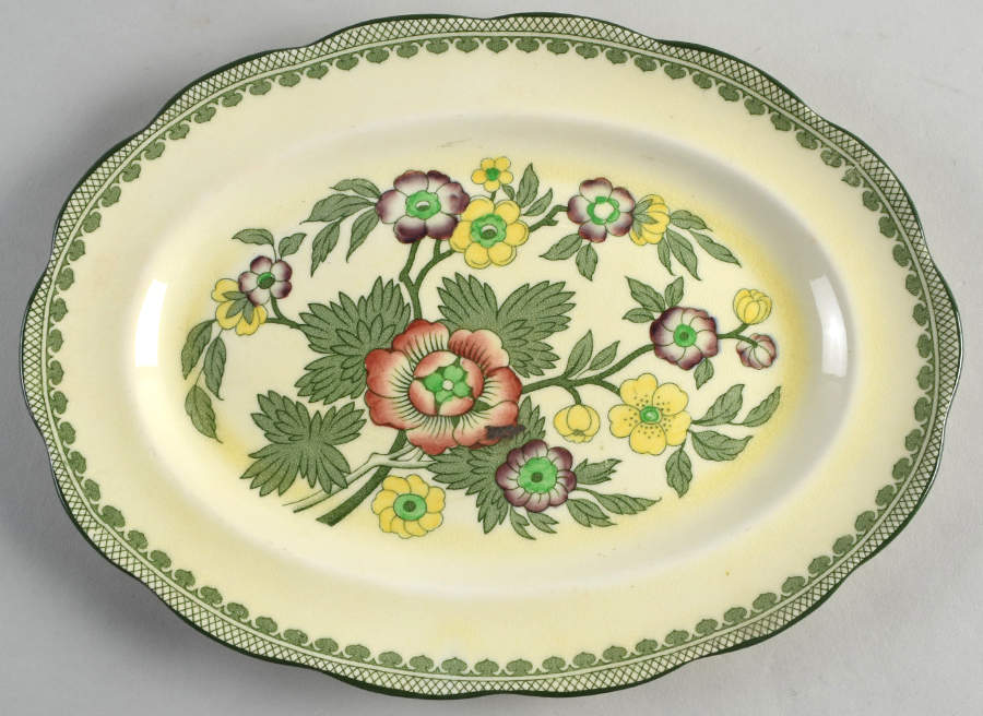 Canton 11" Oval Serving Platter by Royal Albert-1