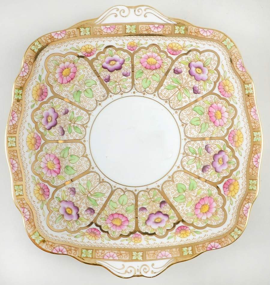 Court Square Handled Cake Plate by Royal Albert-1