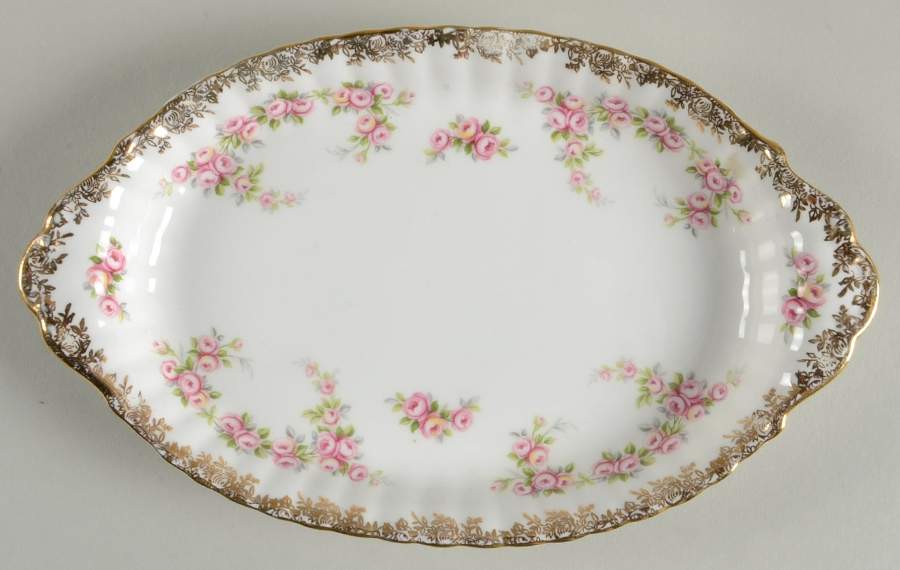 Dimity Rose Tray for Mini Creamer & Open Sugar by Royal Albert-1