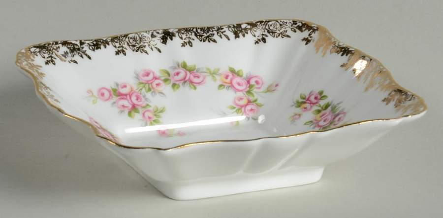 Dimity Rose 4" Square Sweet Meat by Royal Albert-1