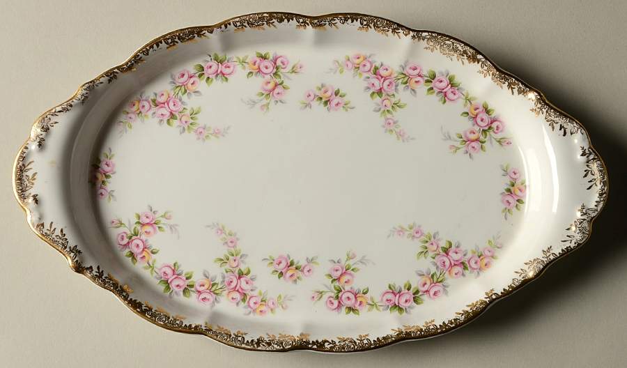 Dimity Rose Tray for Mini Creamer & Open Sugar by Royal Albert-1