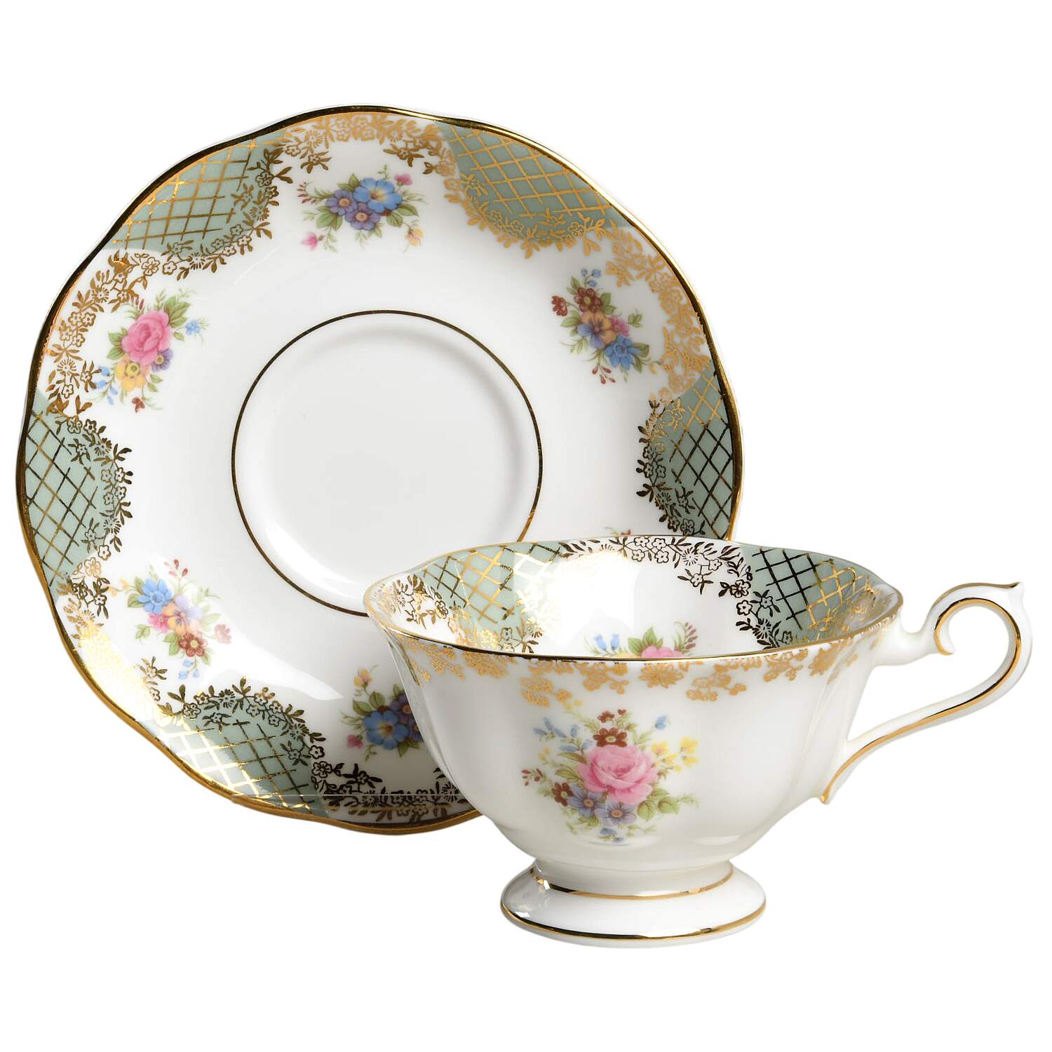 Empress Series Footed Cup & Saucer Set by Royal Albert-1