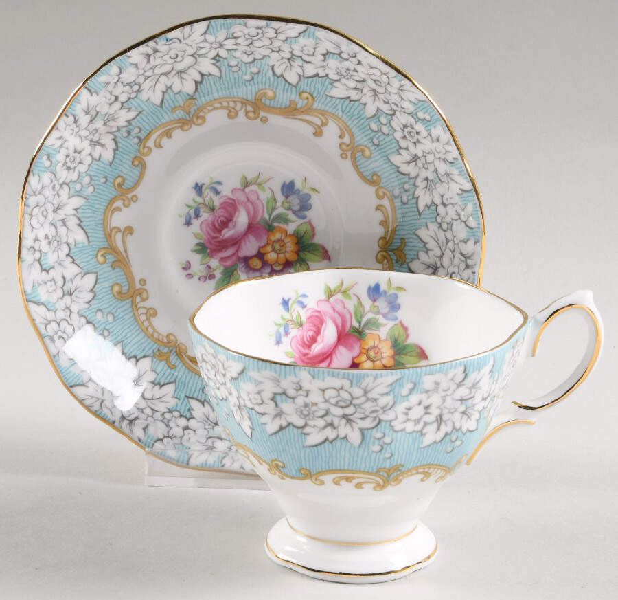 Enchantment Footed Cup & Saucer Set by Royal Albert-1