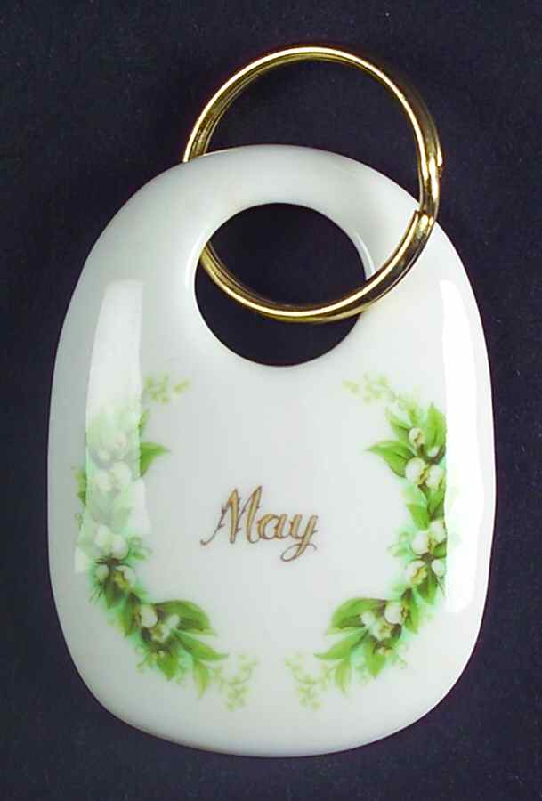 Flower of The Month (Newer, Montrose) Key Ring by Royal Albert-1