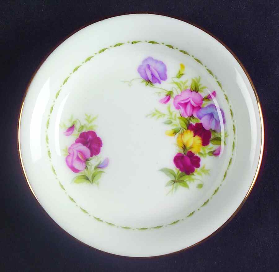 Flower of The Month (Newer, Montrose) Butter Pat by Royal Albert-1