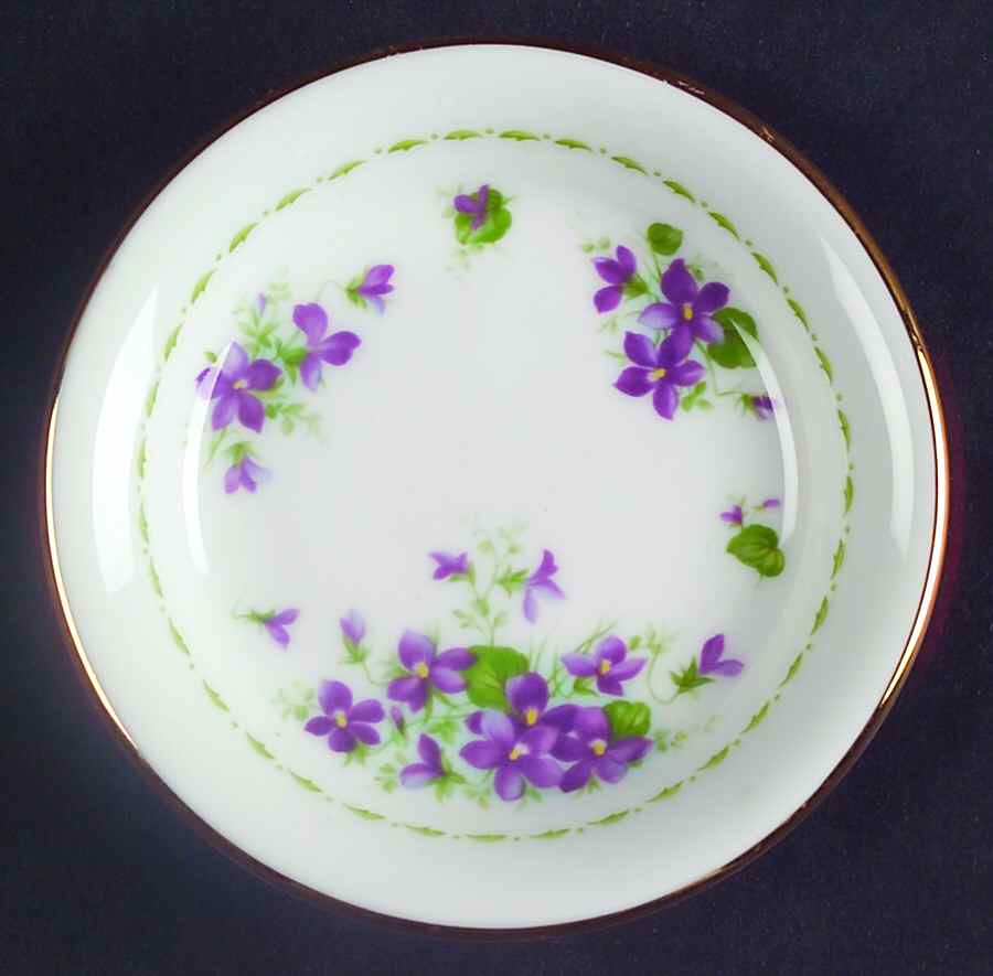 Flower of The Month (Newer, Montrose) Butter Pat by Royal Albert-1