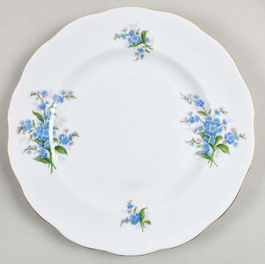 Forget Me Not Dinner Plate by Royal Albert-1